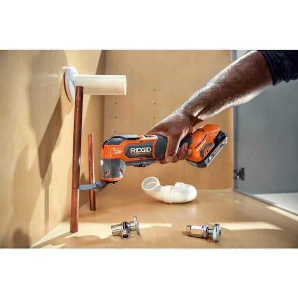 Ridgid 18V Brushless Cordless Oscillating Multi-Tool and 14-Piece Oscillating Blade Set - Image 3