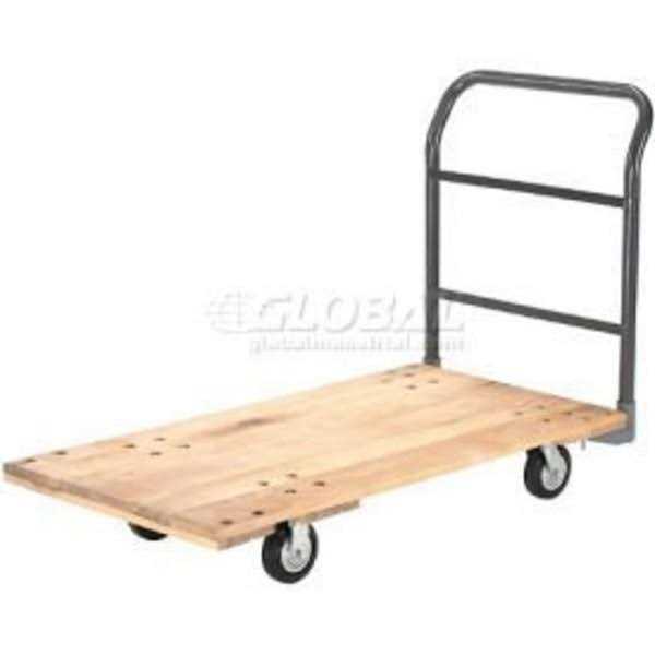 Global Industrial Hardwood Deck Platform Truck Casters