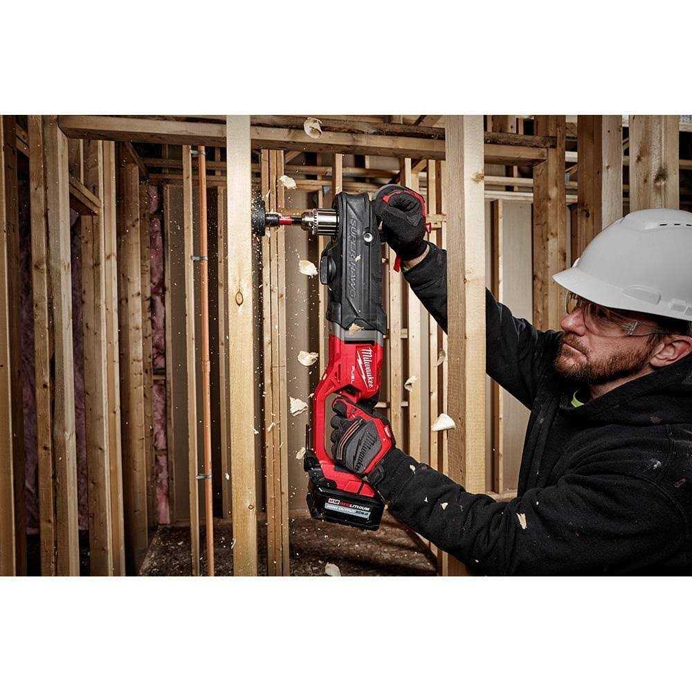 Milwaukee M18 FUEL 18-Volt Lithium-Ion Brushless Cordless GEN 2 Super Hawg 1/2 in. Right Angle Drill - Image 5