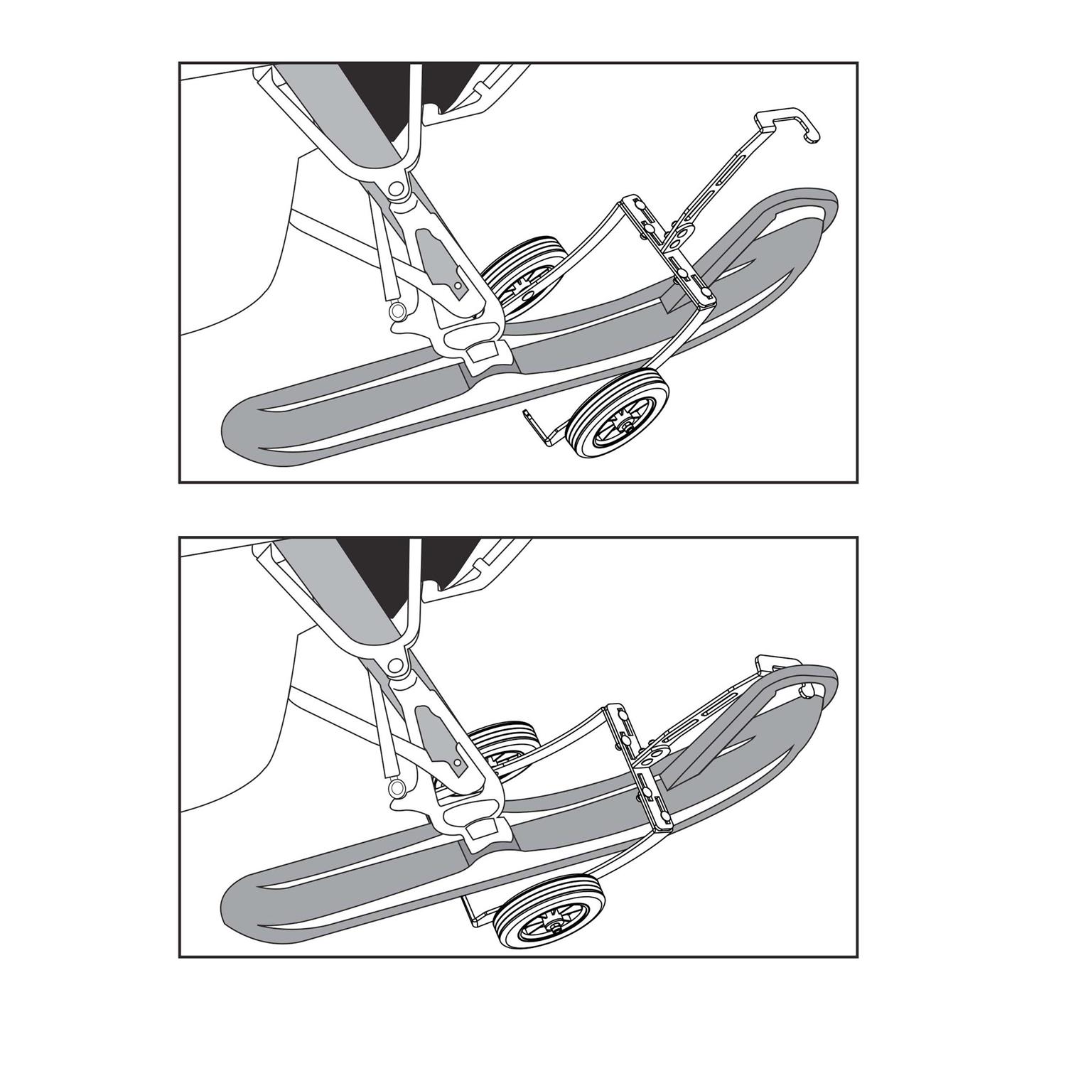 Extreme Max 5800.2018 Pro Series Adjustable Snowmobile Dolly System - Image 2