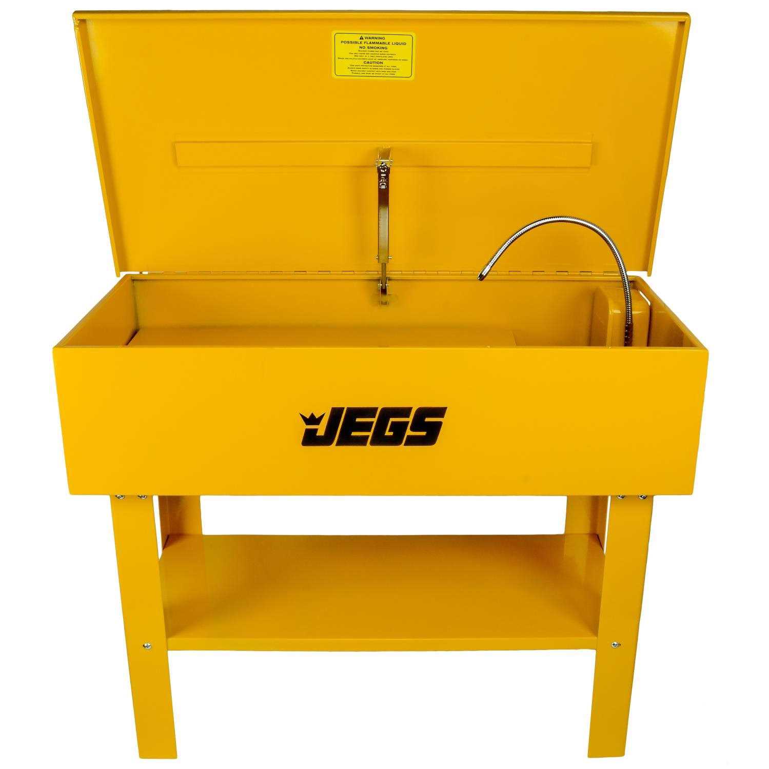 Jegs 40 Gallon Parts Washer with 24 Gallon Solvent Capacity & Electric Pump - Image 4