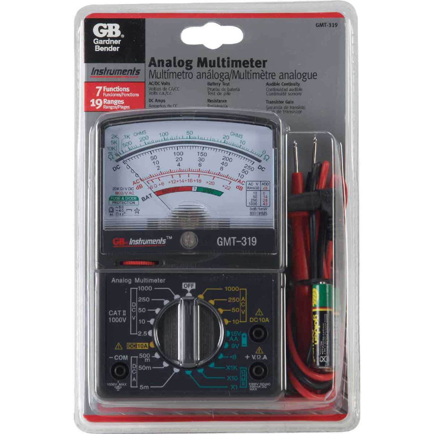 Gardner Bender GMT-319 Analog Multimeter - Image 3