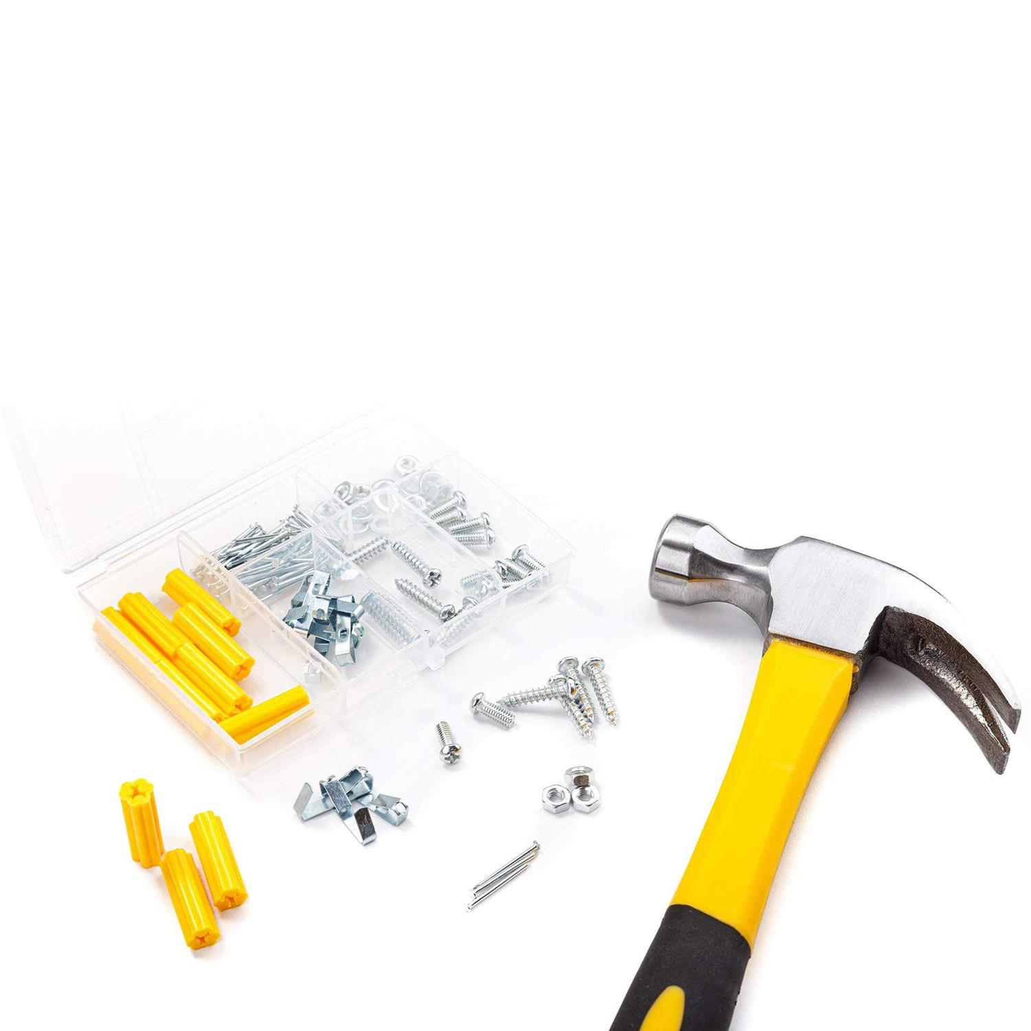 Cartman 218 Piece Tool Set General Household Hand Tool Kit with Plastic Toolbox Storage Case Yellow - Image 5