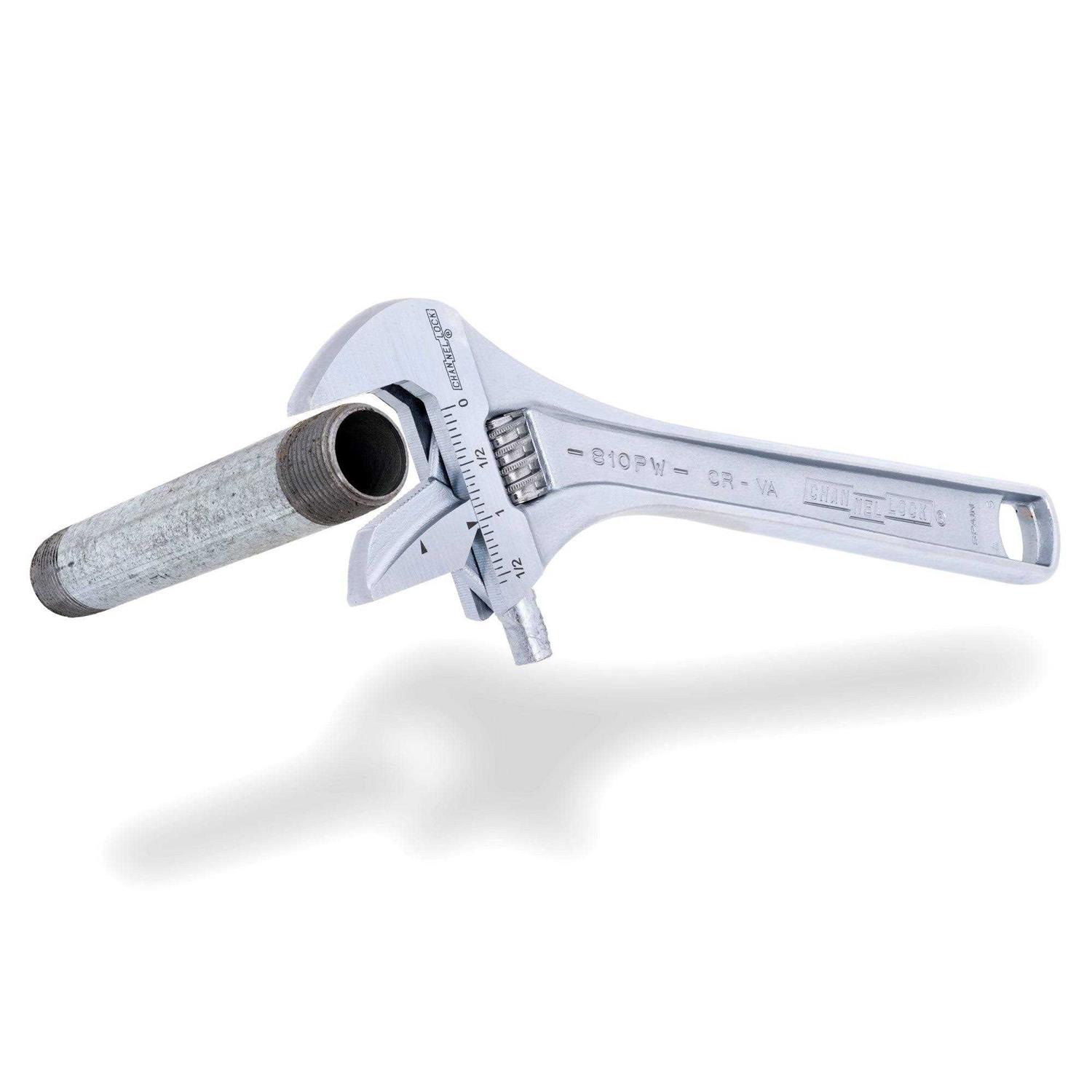 Channellock Reversible Jaw Chrome Adjustable Wrench 808PW - Image 4
