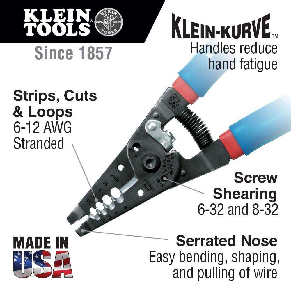 Klein Tools 11053 Klein-Kurve Wire Stripper/Cutter - Image 4