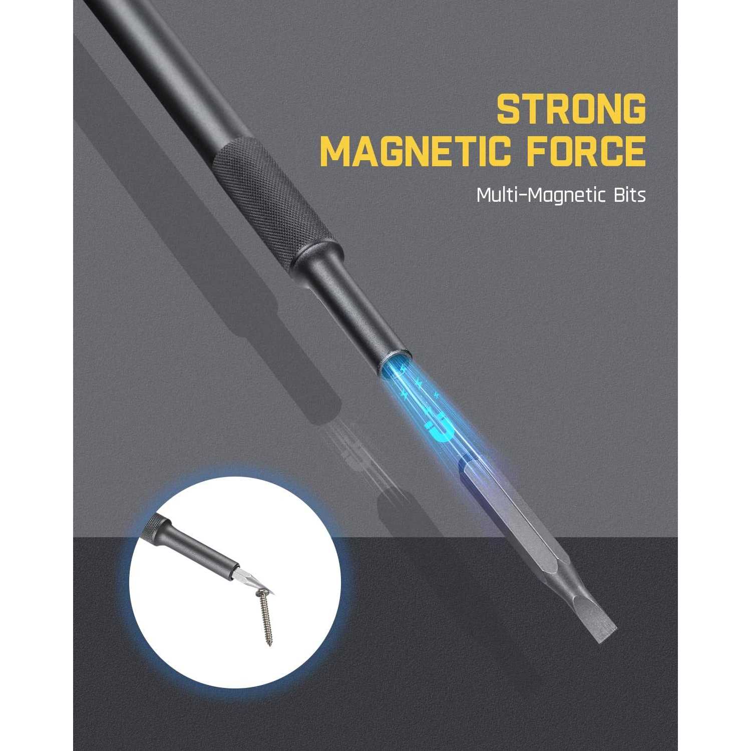 Fanttik X5 Max Manual Hand Tool Precision Screwdriver Set 50-in-1 Magnetic Bits - Image 5