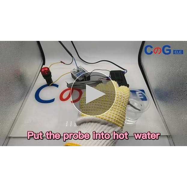 CGELE K-Type Thermocouple Temperature Sensors 0~600°C,2M/6.6Ft Wire Probe Length Two Wire Steel Probe Temperature Detector - Image 5