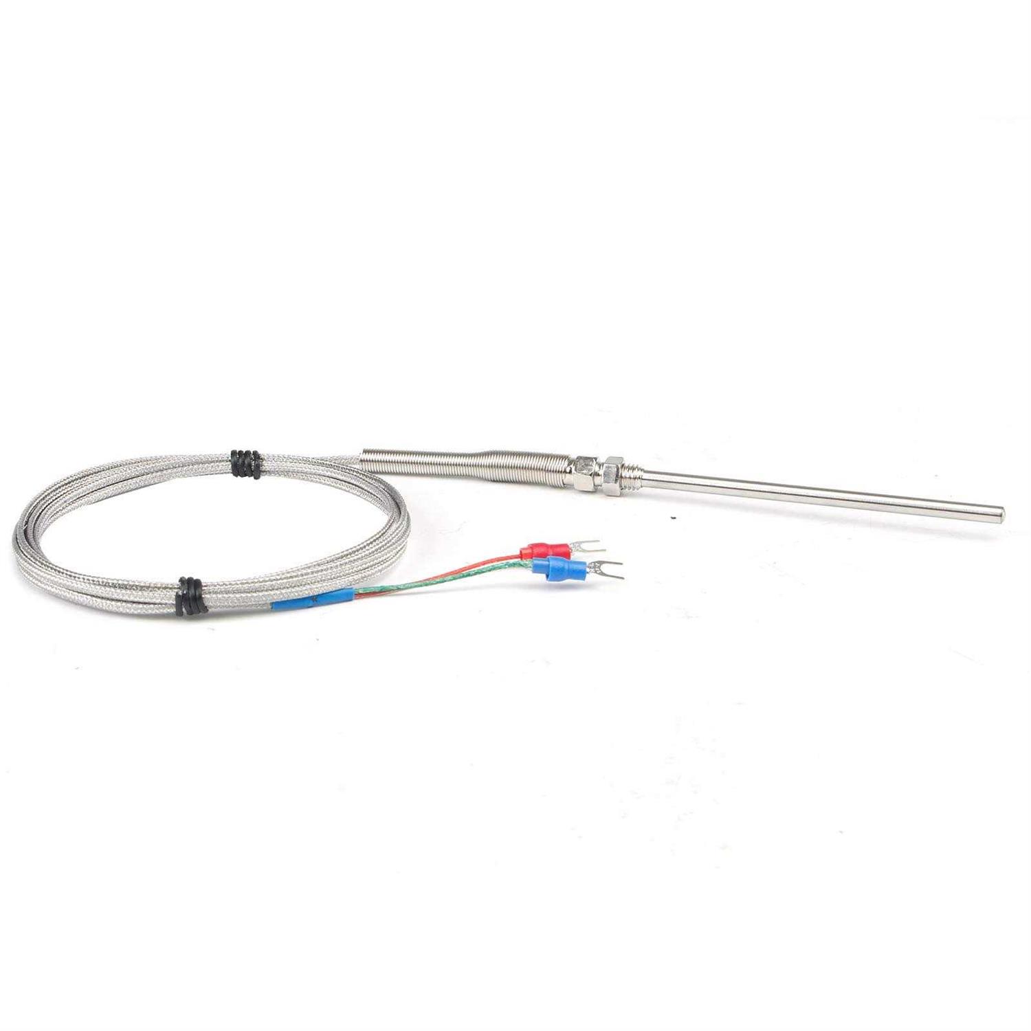 CGELE K-Type Thermocouple Temperature Sensors 0~600°C,2M/6.6Ft Wire Probe Length Two Wire Steel Probe Temperature Detector - Image 3