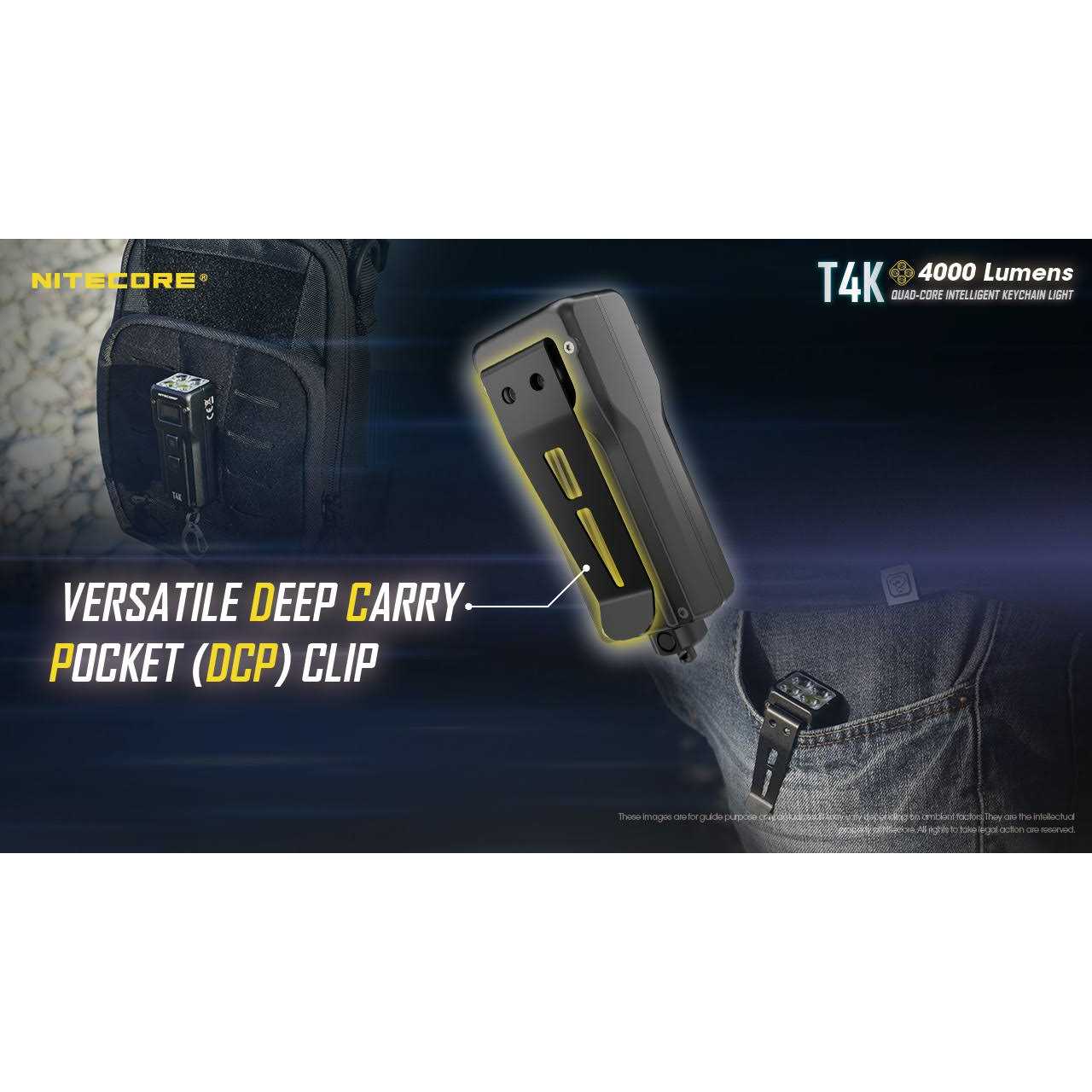 Nitecore T4K 4000 Lumen Super Bright EDC Flashlight - Image 5