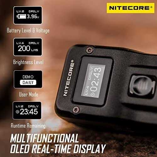 Nitecore T4K 4000 Lumen Super Bright EDC Flashlight - Image 5
