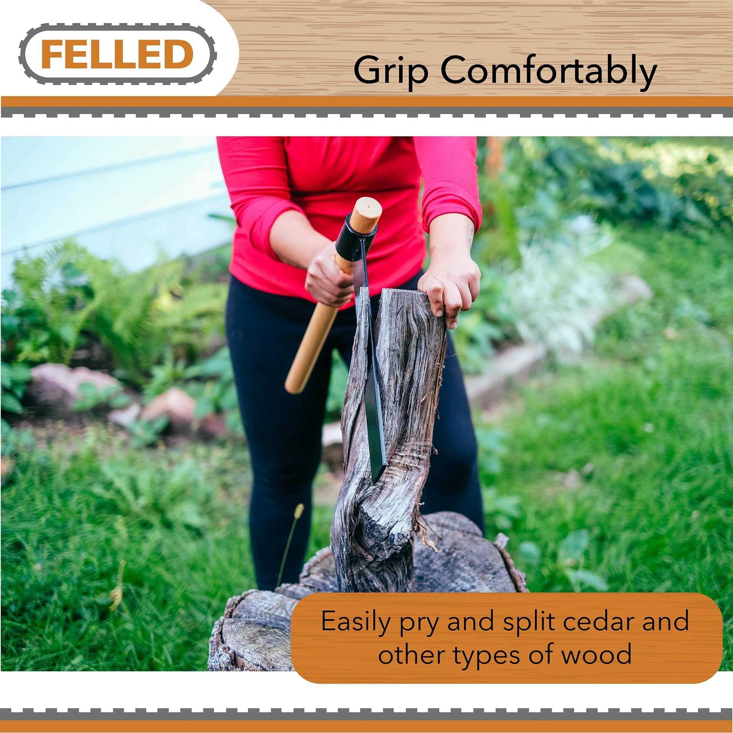 Felled Shingle Froe Tool 18 inch Splitting Froe Froe Axe Wood Froe Tool - Image 5