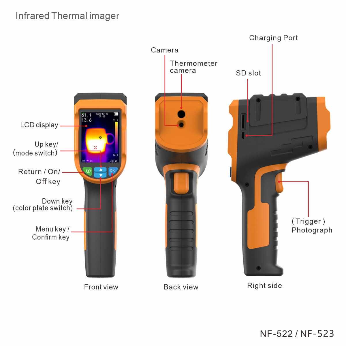 NOYAFA Thermal Imaging Device Industry& Science Infrared Thermometer - Image 5
