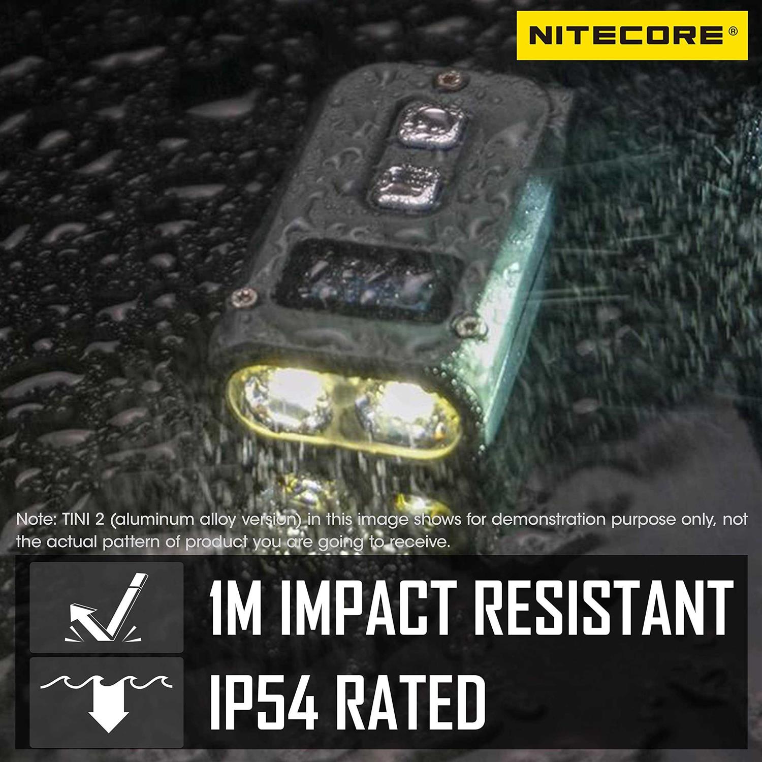 Nitecore TINI 2 500 Lumen Rechargeable Keychain Flashlight - Image 5