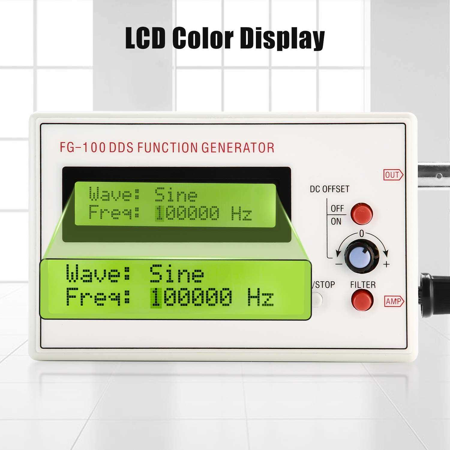 1hz-500khz Dds Functional Signal Generator Seesii Dds Function Low Frequency Signal Generator Sine/Triangle/Square/Sawtooth Waveform - Image 4