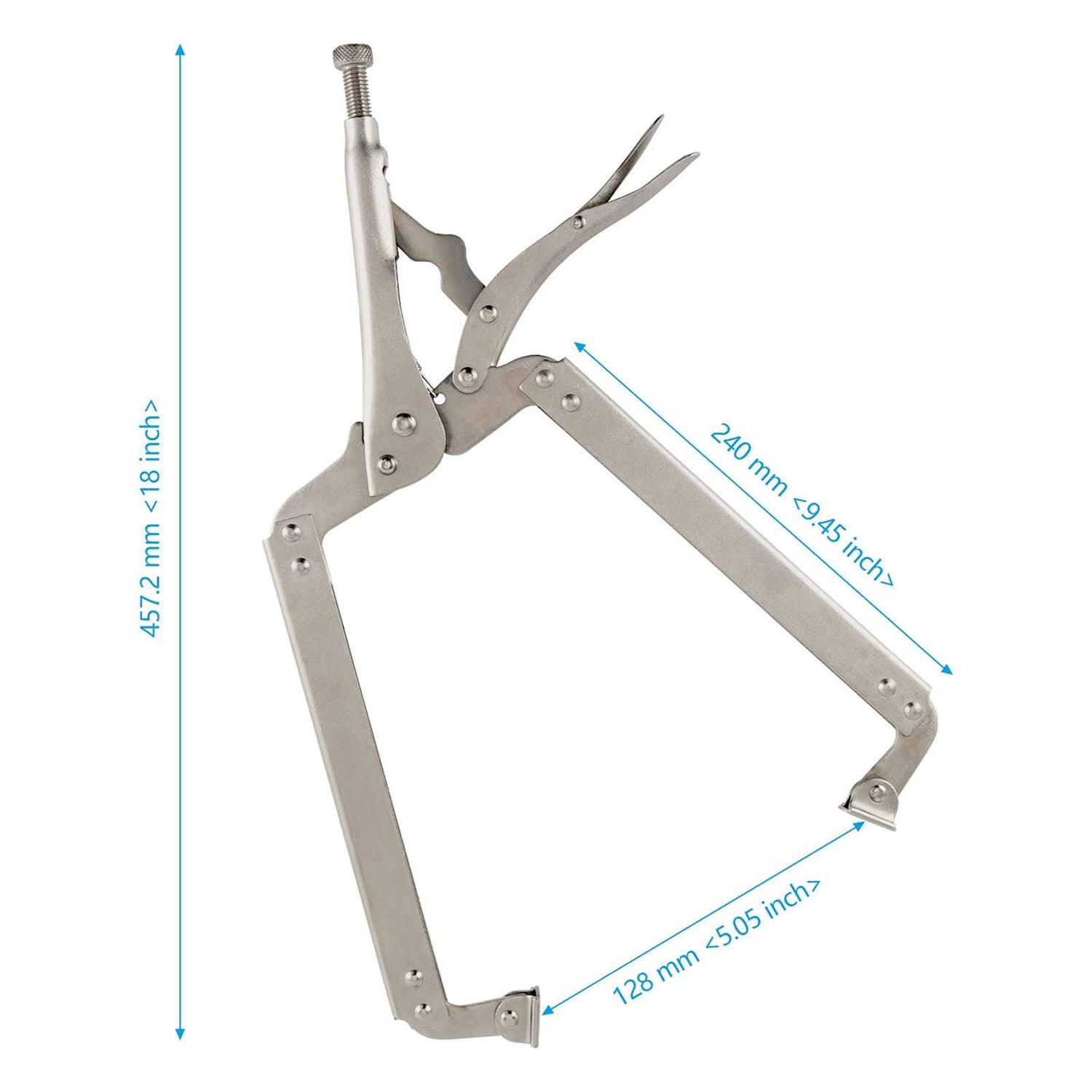 SEHOI 3PCS 18 Inches C-clamp Locking Pliers with Swivel Pads, Locking clamp Pliers, Welding Clamps for Wood Working and Welding - Image 3