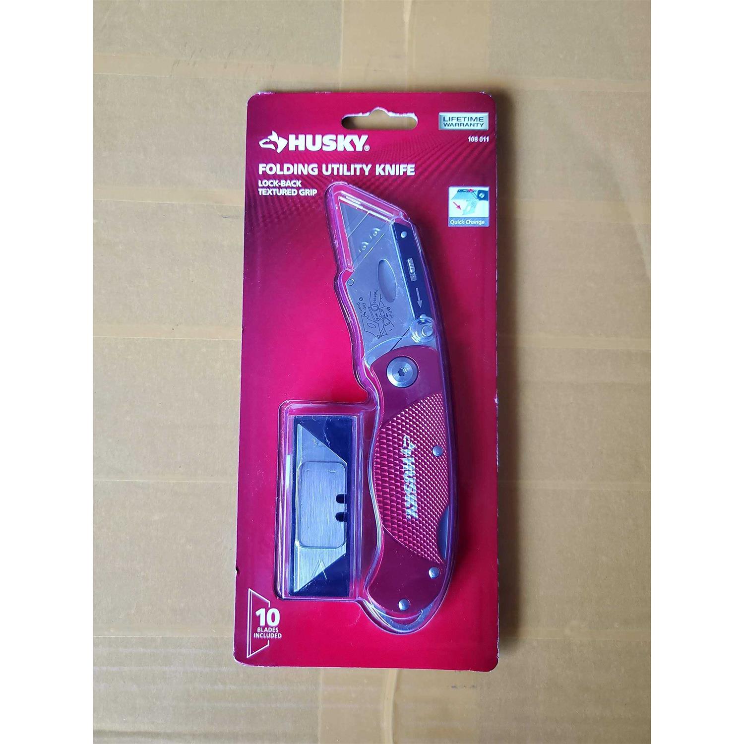 Husky 99731 Folding Lock-Back Utility Knife - Image 4