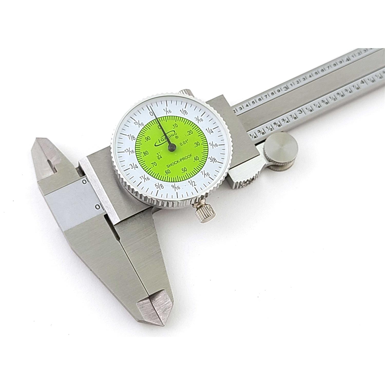 iGaging 6 Fractional & Decimal inch Combination Dial Caliper - Image 5