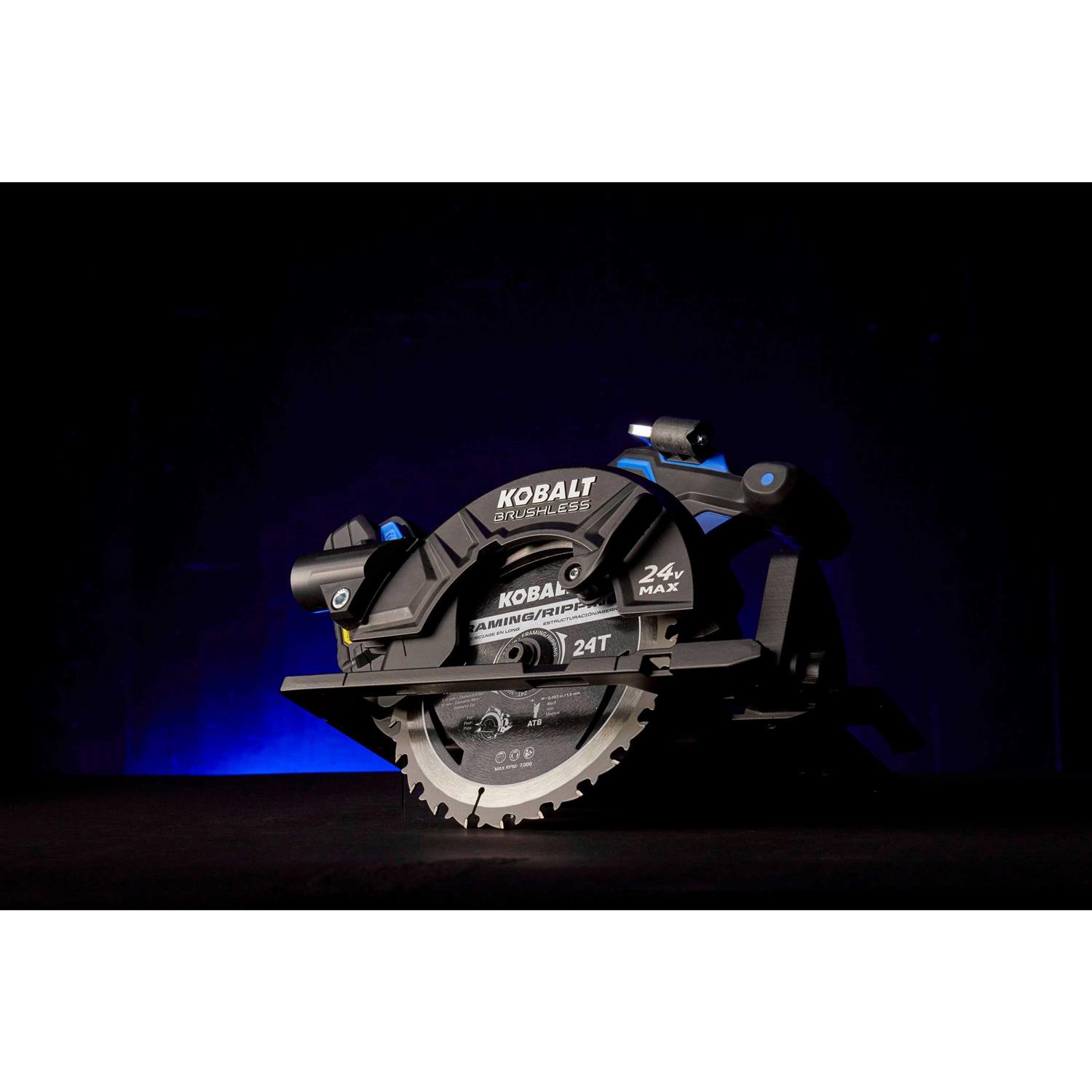 Kobalt XTR 24-Volt 7-1/4-in Brushless Cordless Circular Saw - Image 3