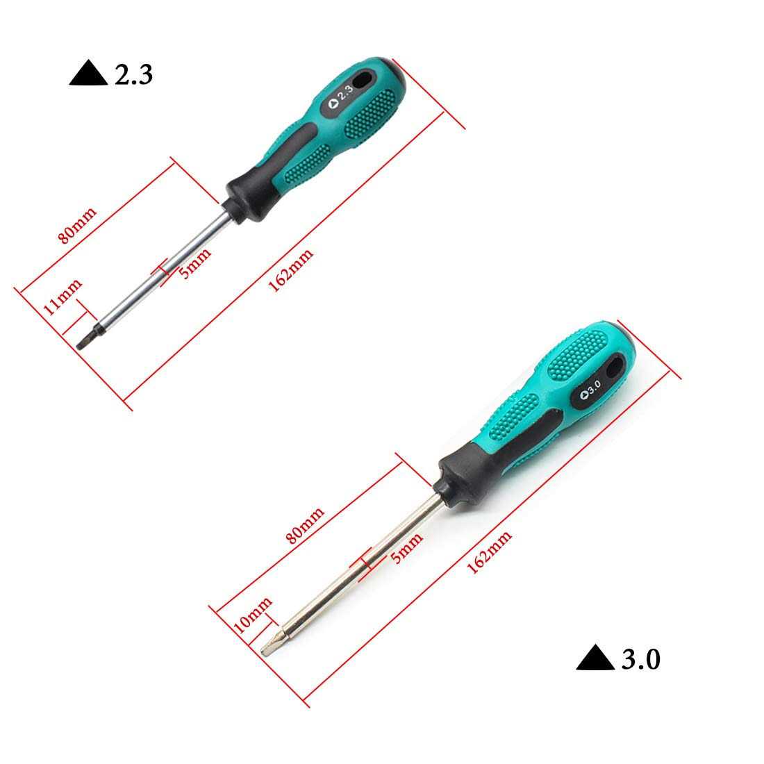 OLIREXD 4pcs 16cm Triangle Magnetic Tip Screwdriver Anti-slip Repair Tool - Image 4
