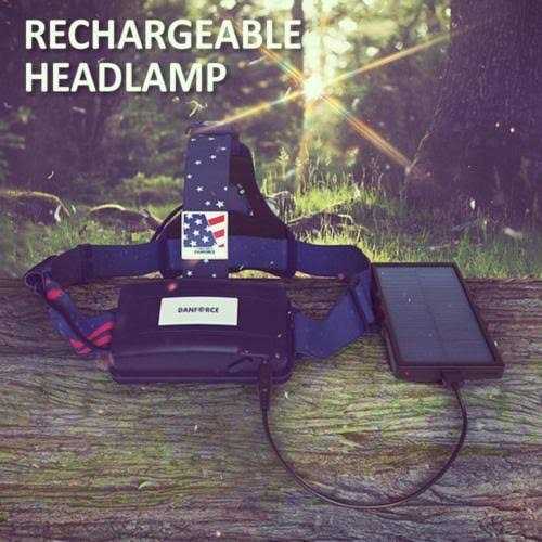 DanForce Headlamp. USB Rechargeable LED Head Lamp. Ultra Bright CREE 1080 Lumen Headlamp Flashlight + Red Light. HeadLamps for Adults - Image 5