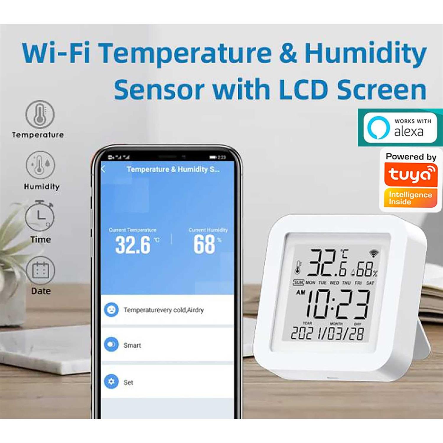 Smart WiFi Temperature Humidity Monitor - Image 3