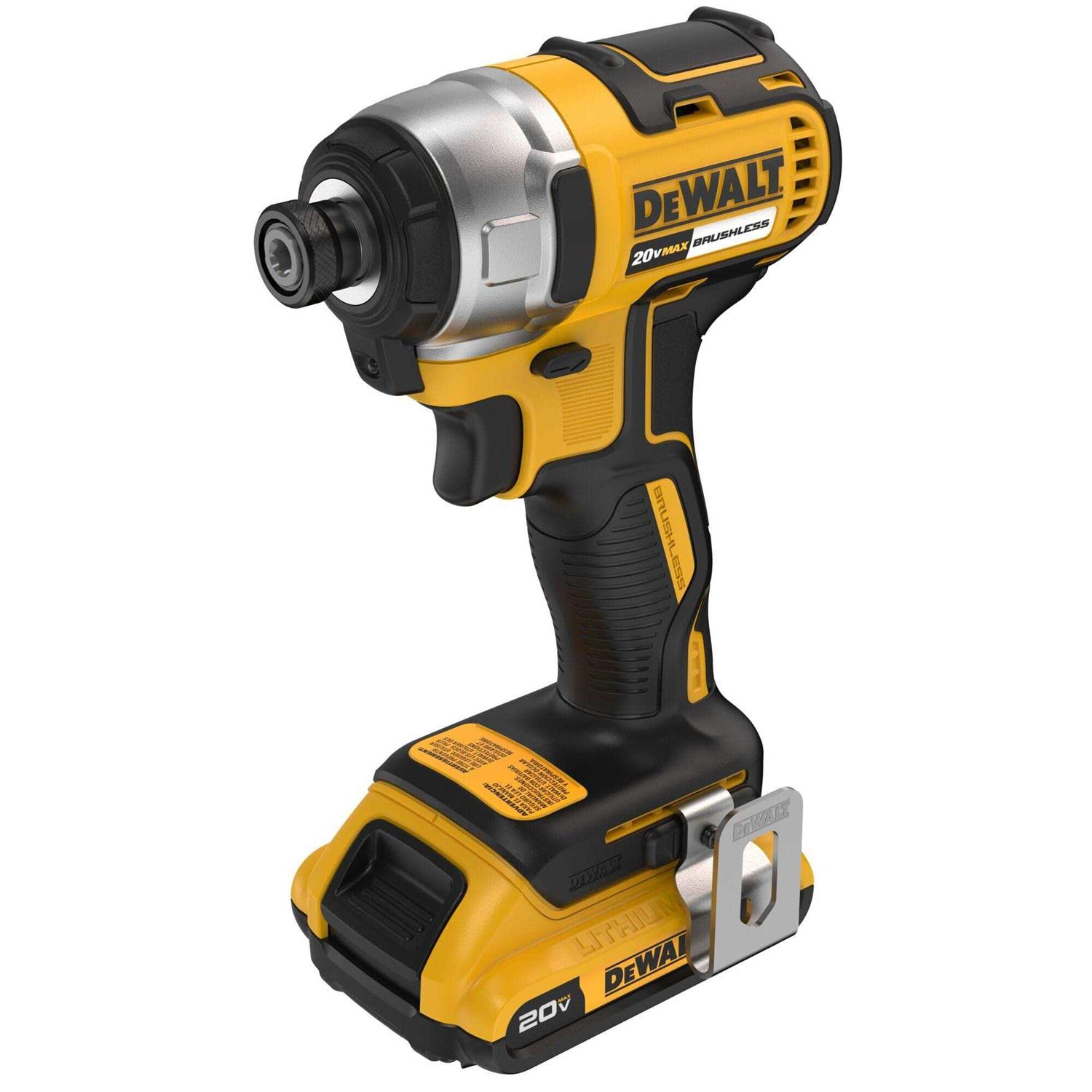 DEWALT 20V MAX Brushless 1/4 in. Hex Cordless Impact Driver Kit - Image 5