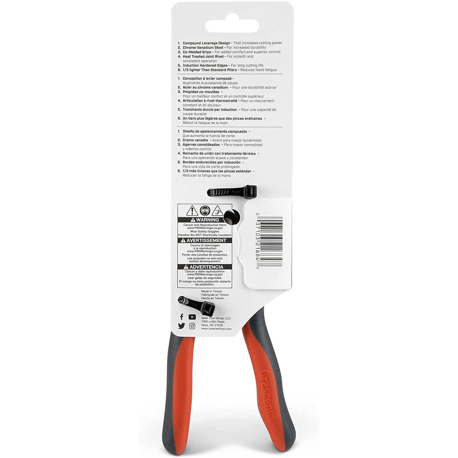 Crescent PS5429C Compound Action Diagonal Pliers - Image 4