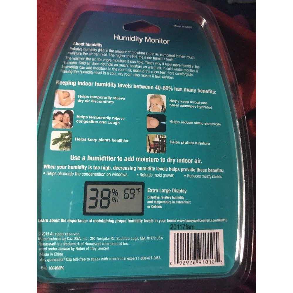 Honeywell Humidity Monitor with Digital Display - Image 5