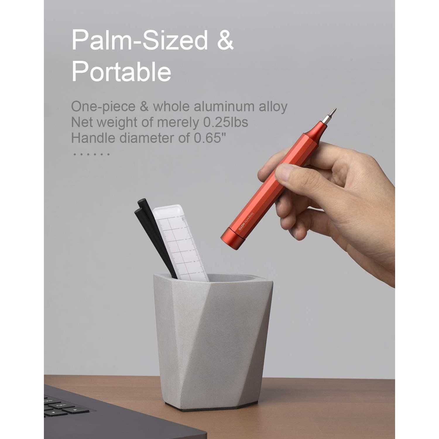 HOTO Precision Screwdriver Sets 24-in-1 Manual Screwdriver 24 pcs Tough S2 Steel Bits - Image 5