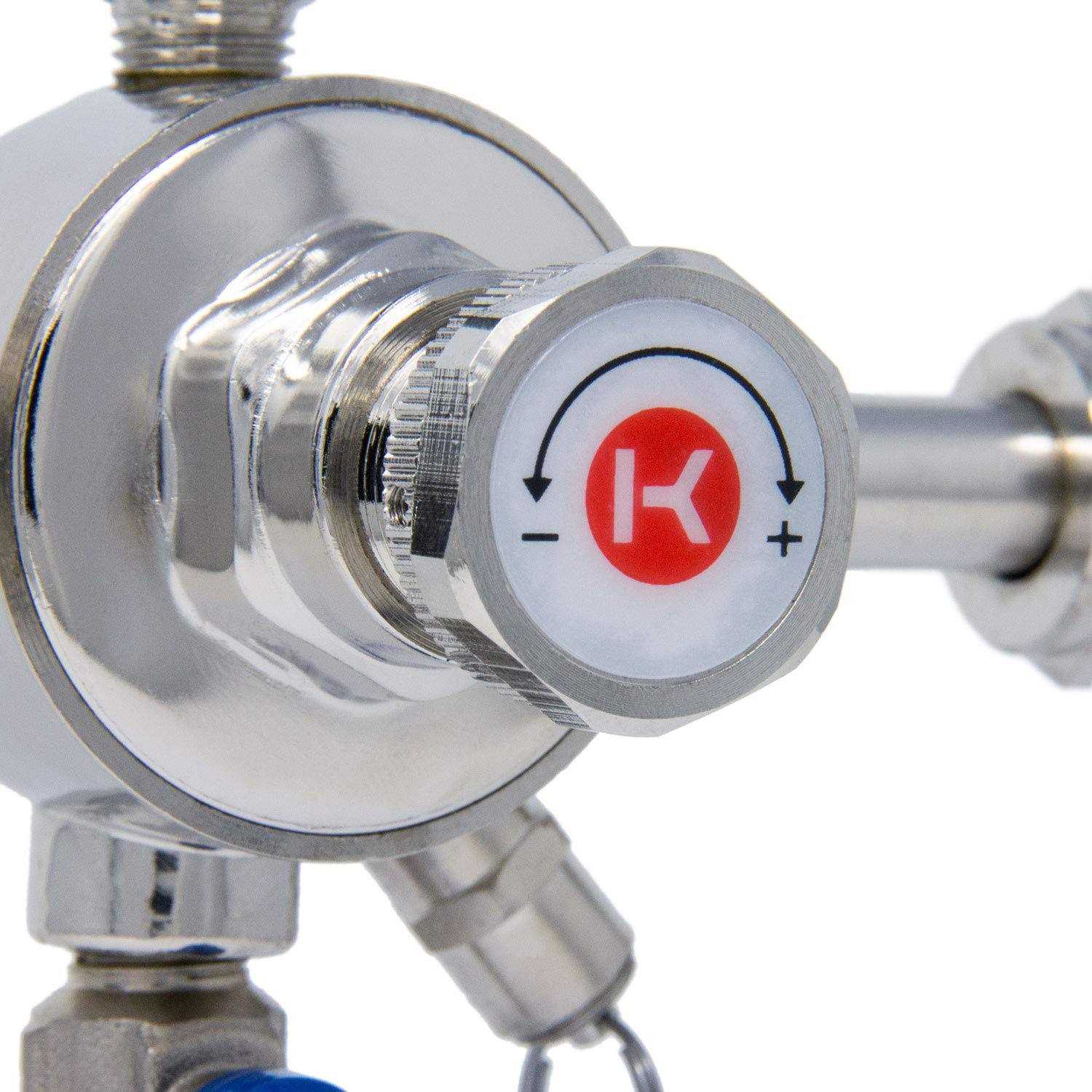 Kegco KC Lh-542 Premium Pro Series Dual Gauge CO2 Draft Beer Regulator - Image 3