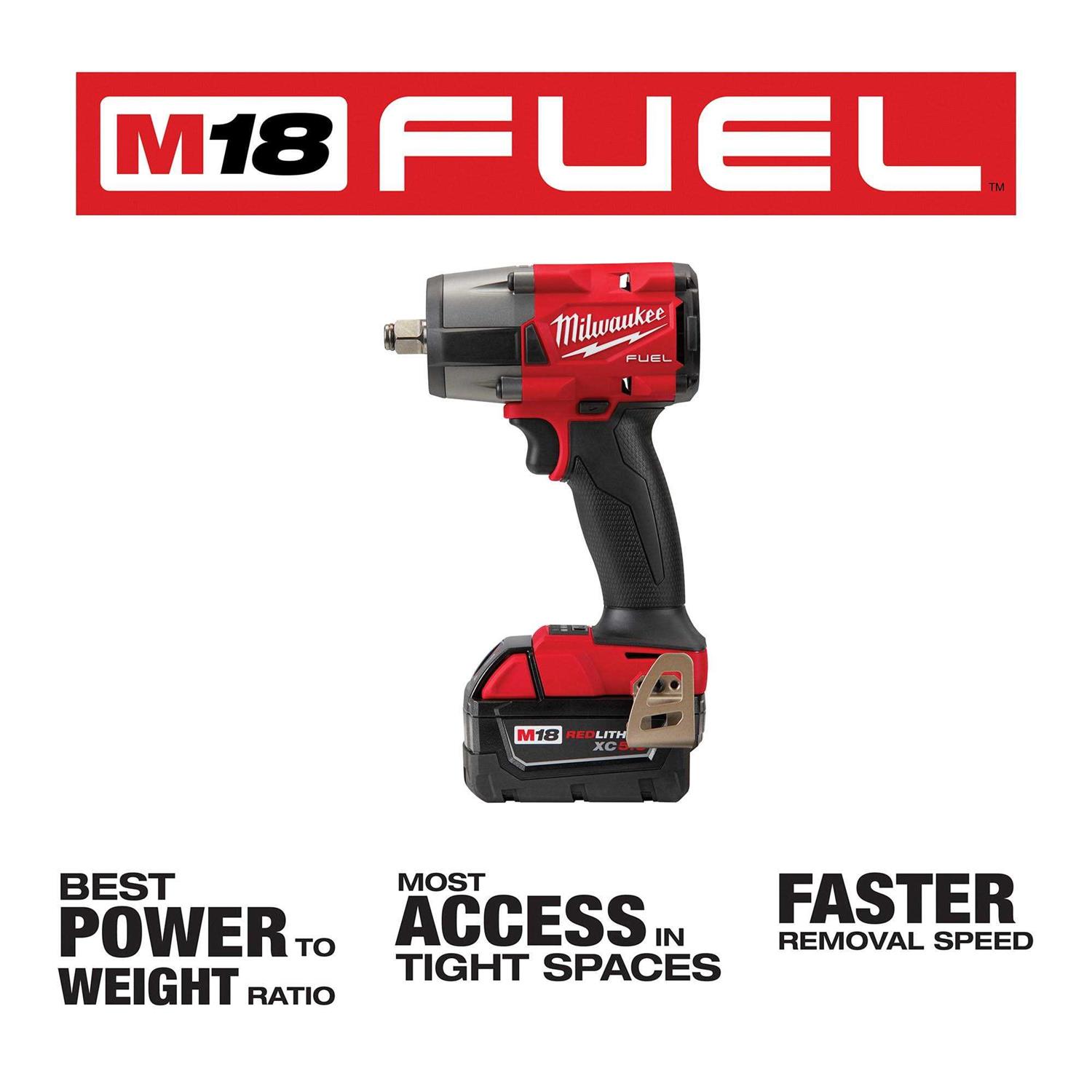 Milwaukee M18 FUEL Mid-Torque Impact Wrench Kit - Image 3