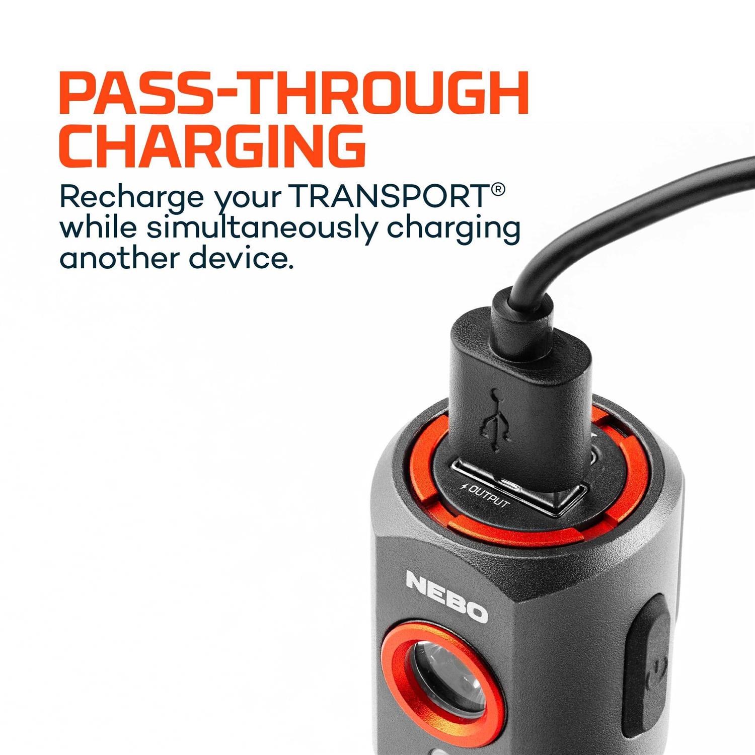 Nebo Transport 400 2 in 1 Car Charger Flashlight - Image 5