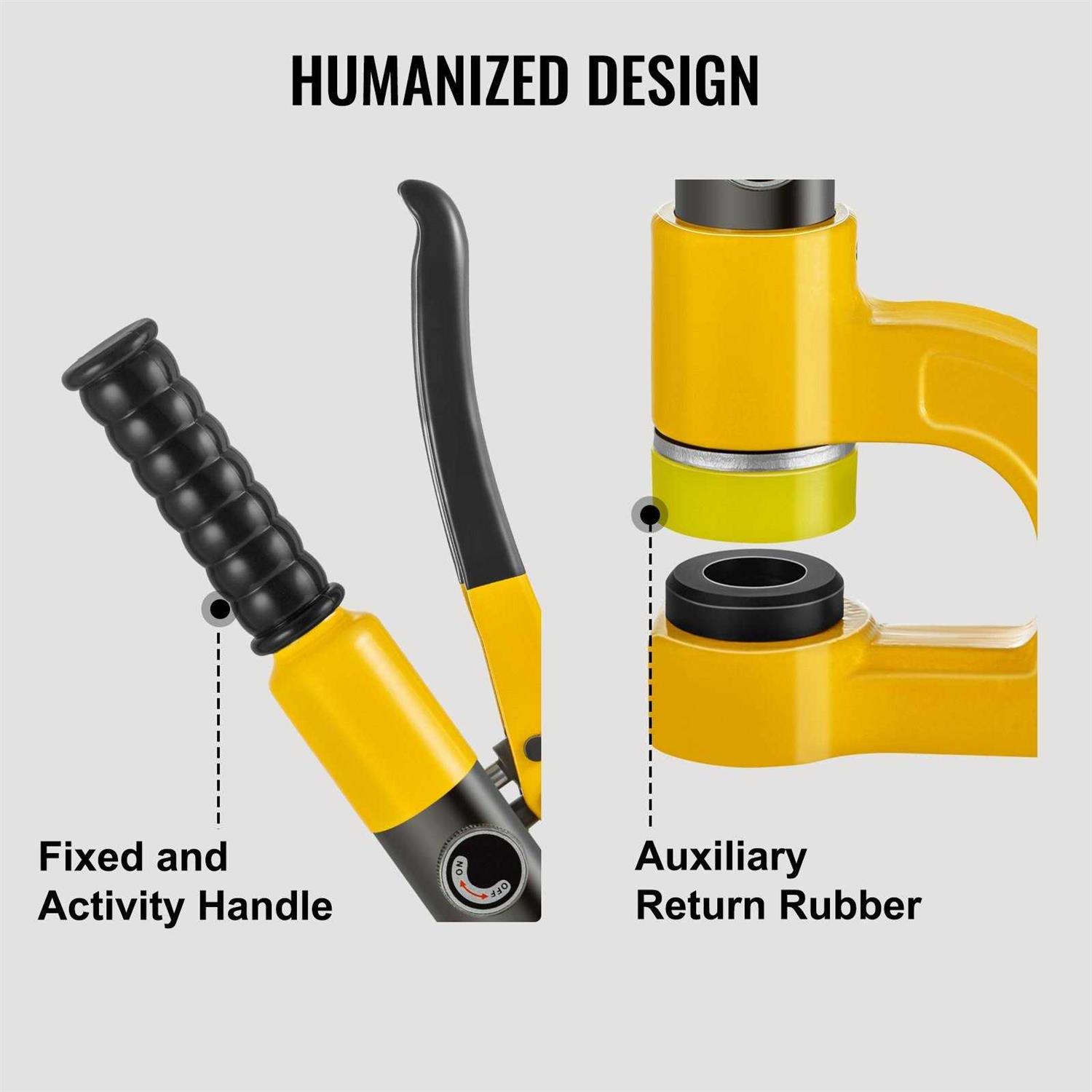 VEVOR Hydraulic Hole Punching Machine 6 Ton Manual Hole Digger Punch - Image 5