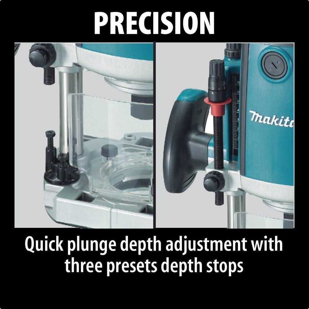 Makita RP2301FC 3-1/4 HP Plunge Router - Image 5