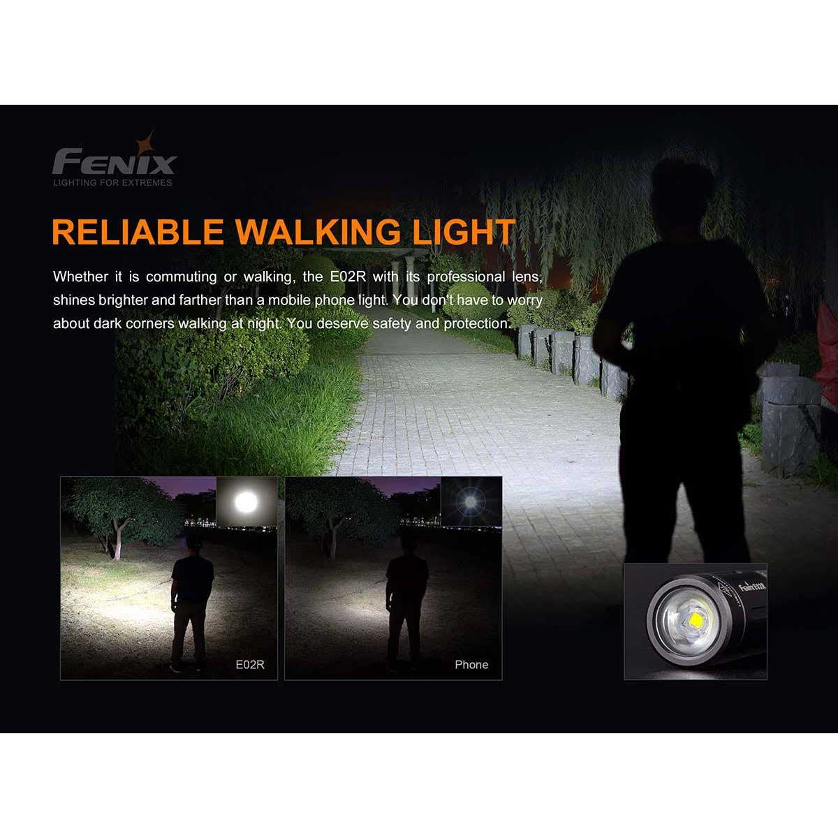 Fenix E02R Rechargeable Flashlight - Image 2