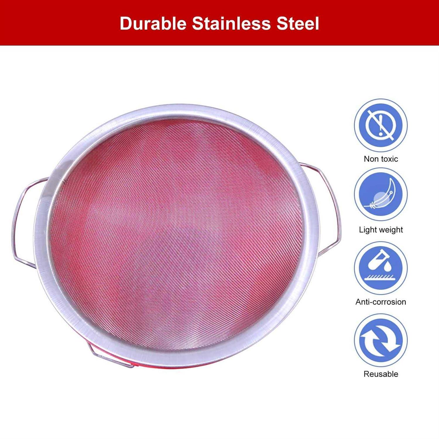 ZHUITU Fine Mesh Paint Strainer 60 Mesh Stainless Steel Paint Filter Emulsion Honey Funnel Filter Cover Fits 5 Gallon Paint Bucket Filter Tool Insert - Image 3