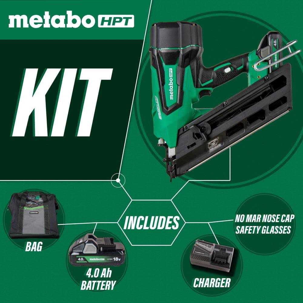Metabo HPT 18V MultiVolt Cordless 3-1/2 inch Paper Tape Framing Nailer - Image 5