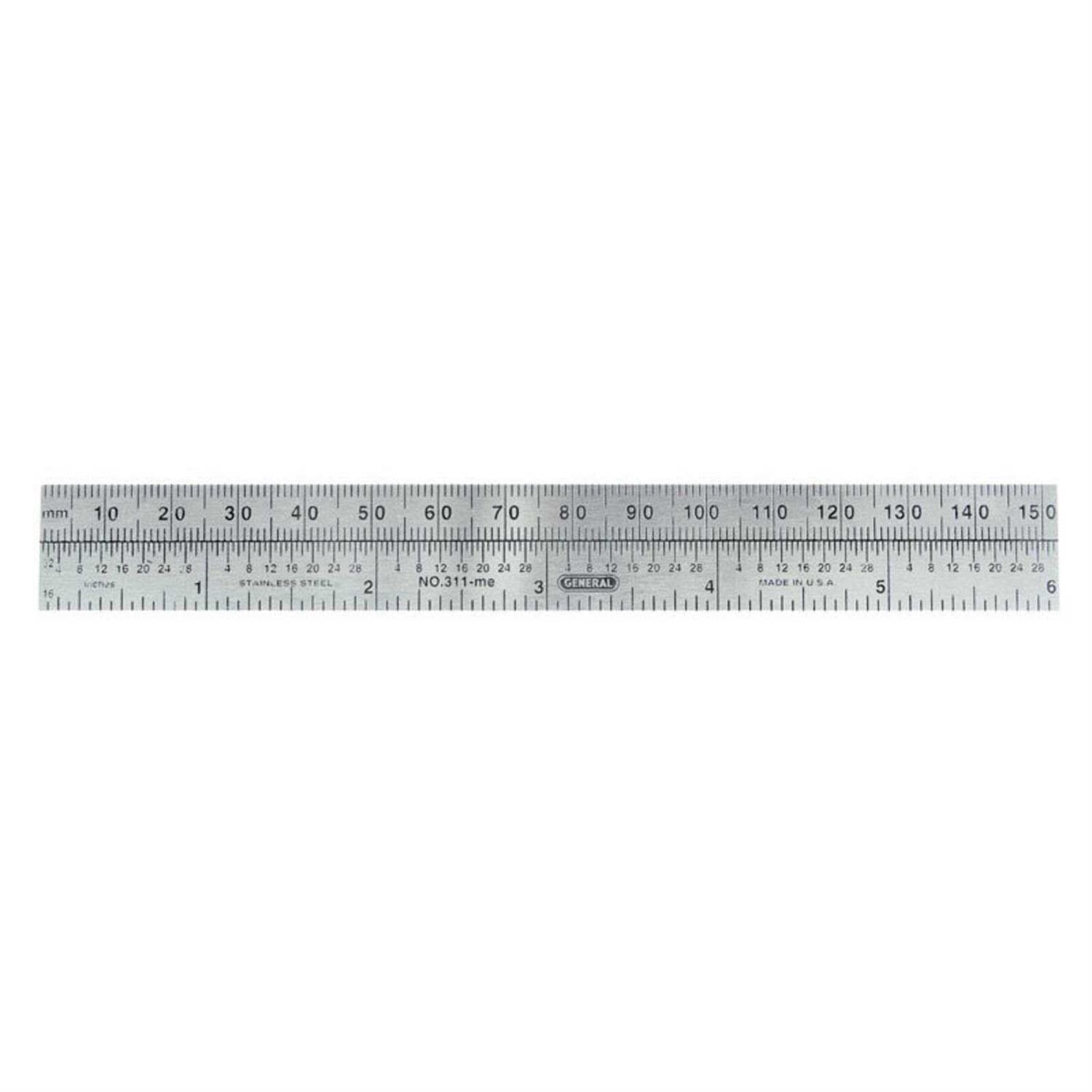 General Tools 311ME 6 Stainless Steel Rule - Image 4
