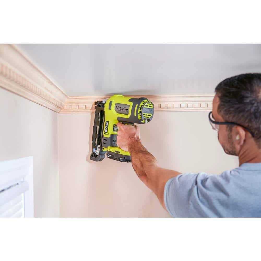 RYOBI ONE+ 18V 16-Gauge Cordless AirStrike Finish Nailer with Cordless Jig Saw - Image 5