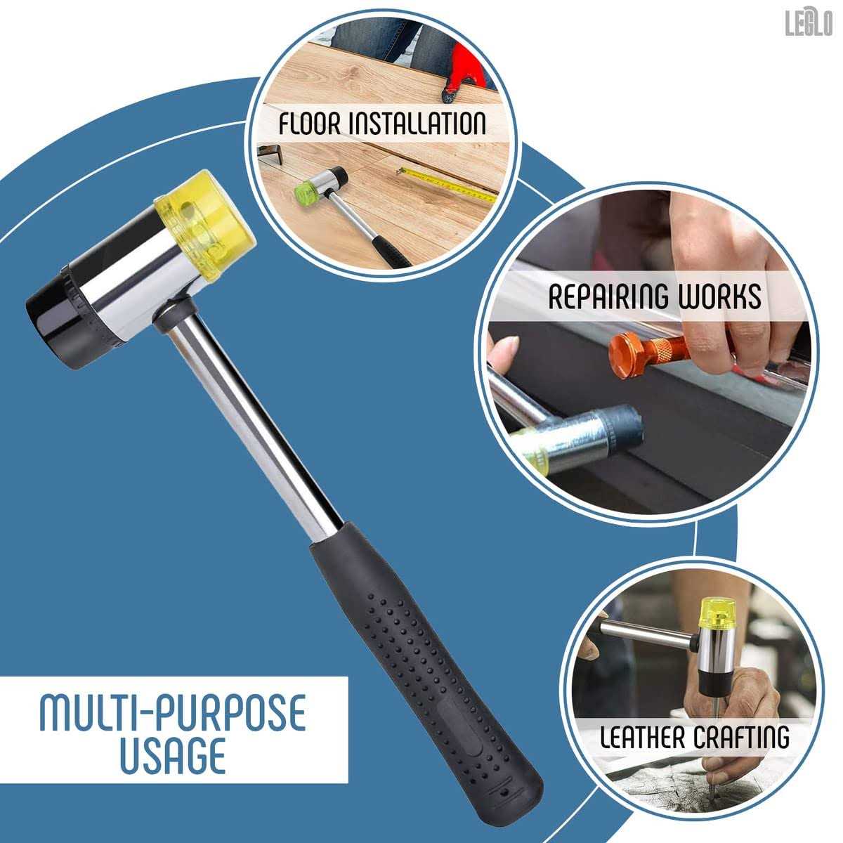 Small Rubber Mallet Hammer Tool - Image 5