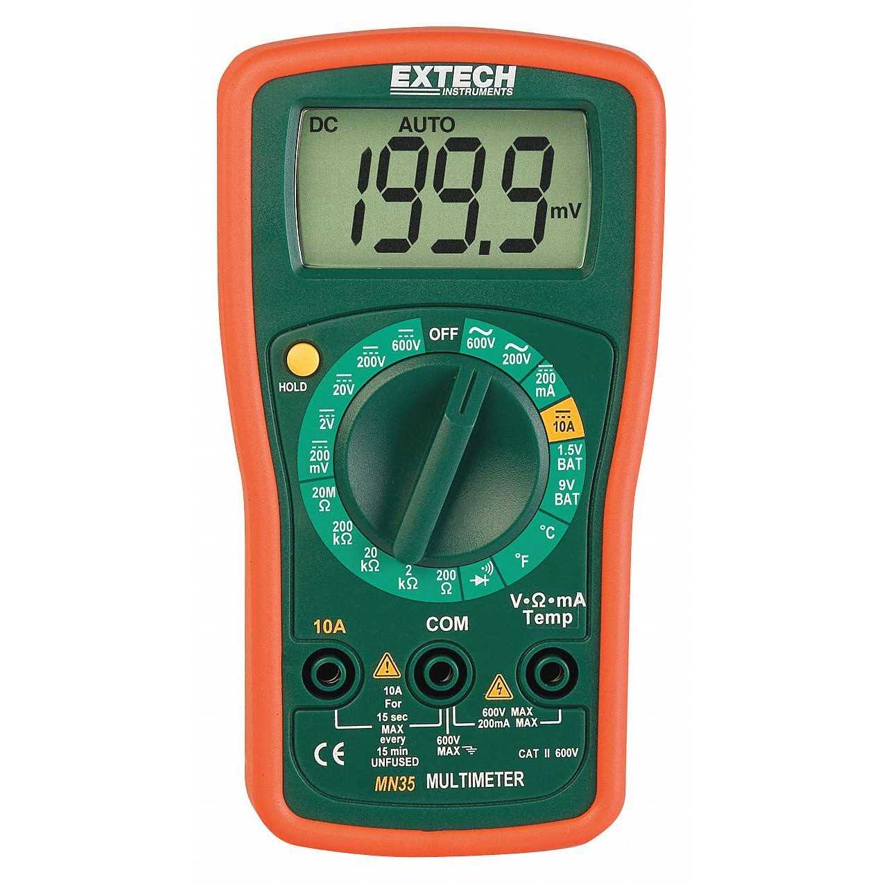 Extech MN35 Digital Mini Multimeter