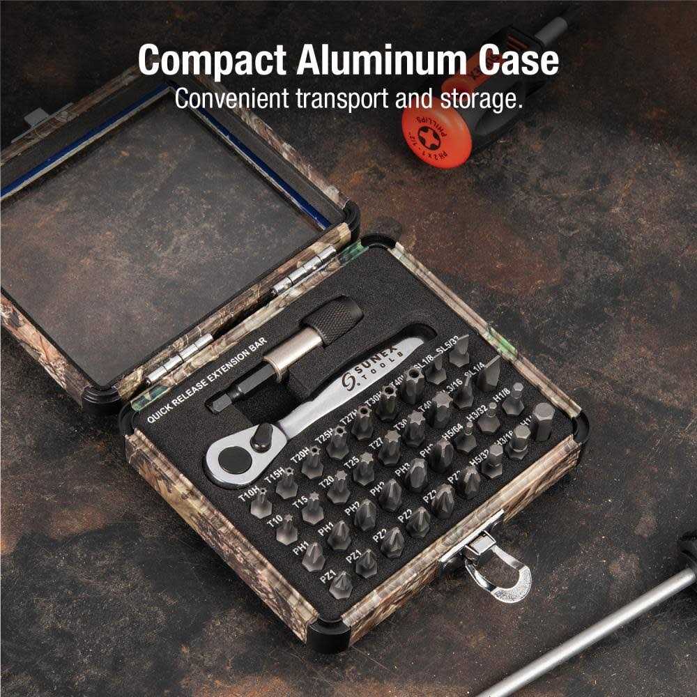 Sunex 38 Pc. Mini Ratchet and Bit Set 9726 - Image 4