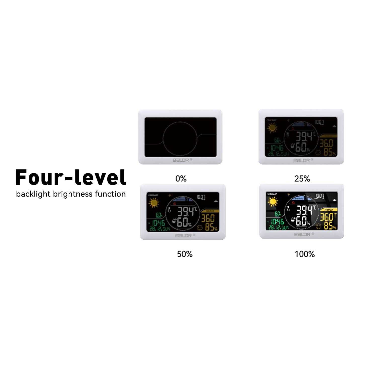 BALDR WiFi Weather Station, Smart Wireless Indoor Outdoor Thermometer with App and Online Real-time Forecast - Image 4