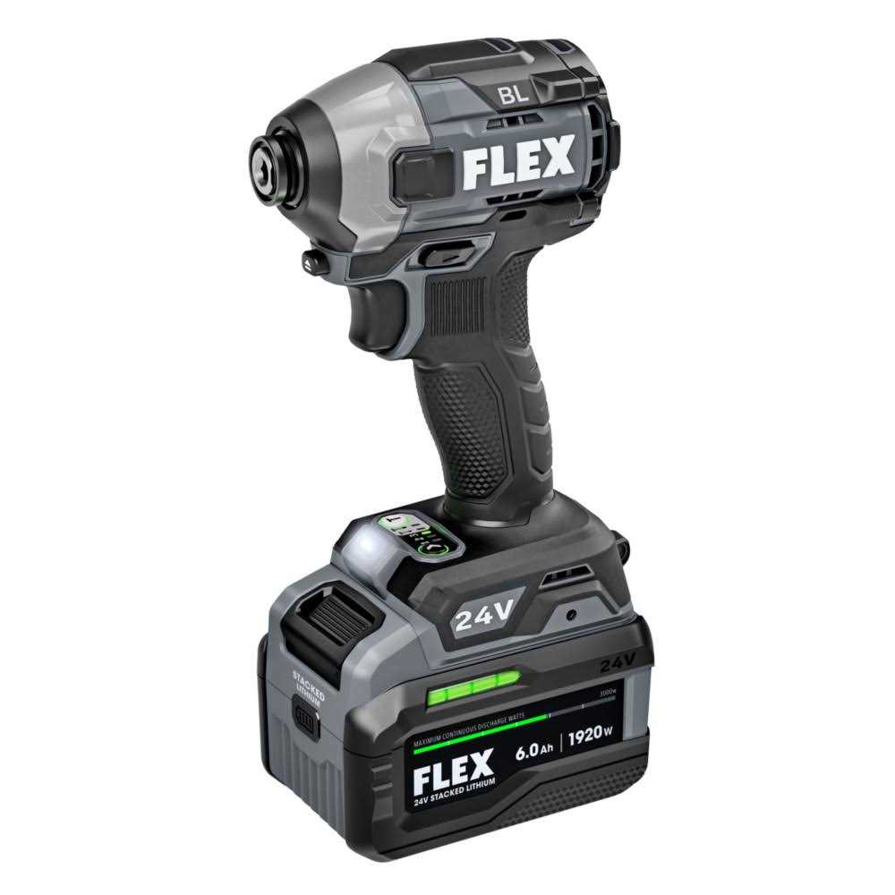 Flex 24V 1/4 Hex Impact Driver with Multi-Mode Stacked-Lithium Kit FX1371A-1H - Image 3