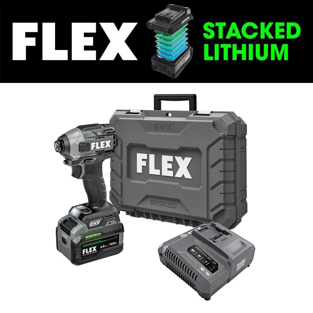 Flex 24V 1/4 Hex Impact Driver with Multi-Mode Stacked-Lithium Kit FX1371A-1H - Image 4