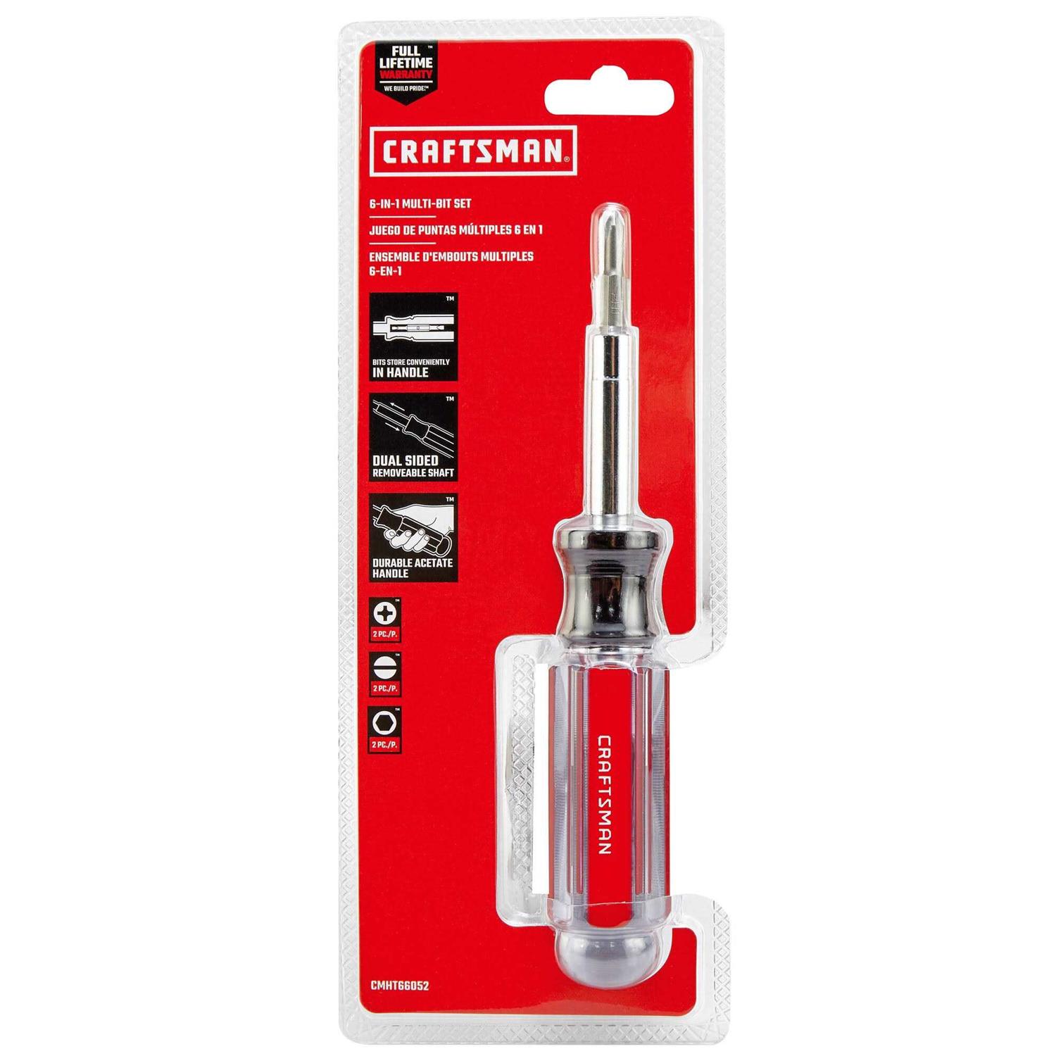 CRAFTSMAN 7-Piece 1/4-in Assorted Multi-bit Screwdriver - Image 3