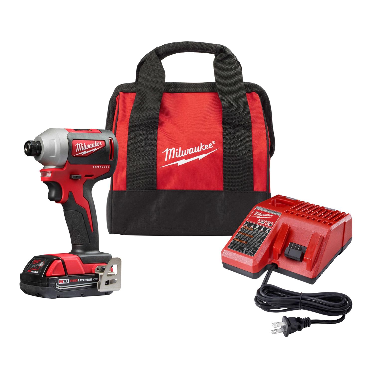 Milwaukee M18 Compact Brushless Impact Driver Kit - Image 3