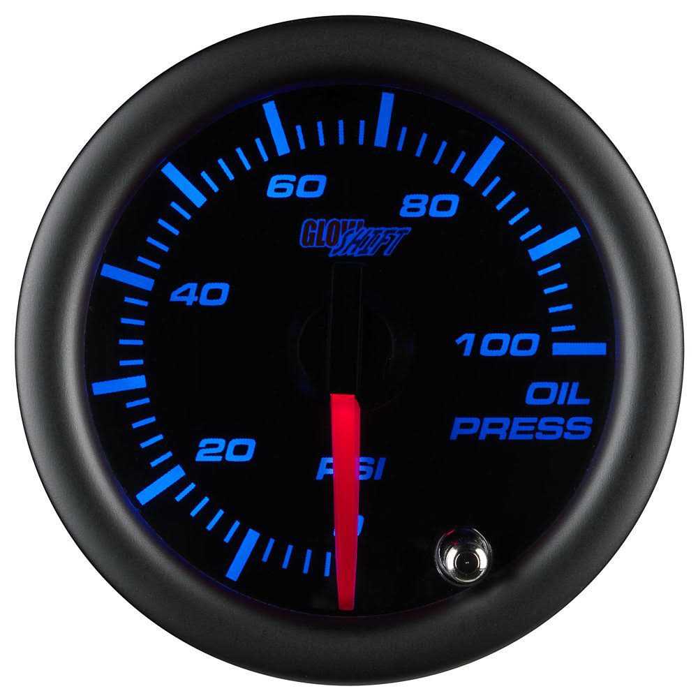 GlowShift 7 Color 100 PSI Pressure Gauge Kit Includes Electronic Sensor - Image 4