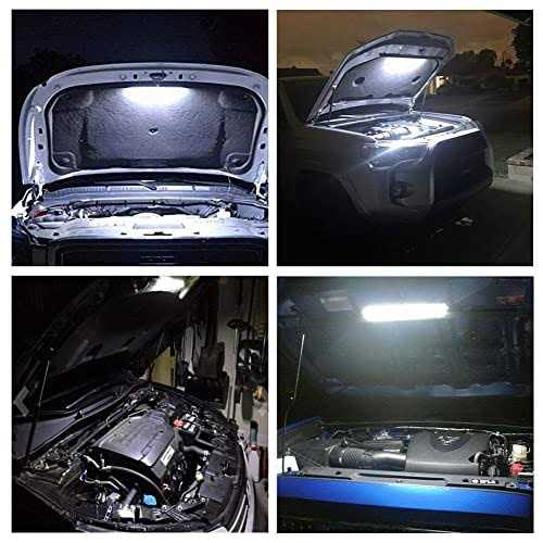 GreceYou Under Hood LED Light Kit Waterproof 12V Car LED Lights Bars Car Hood Work Inspection Lights Underhood Work Light Kit with Automatic On/Off - Image 5