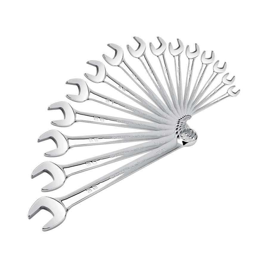 Powerbuilt Fully Polished Metric Combination Wrench - Image 3